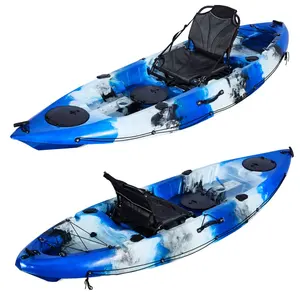 Kayak de pêche en plastique de bateau de conception de mode avec un siège