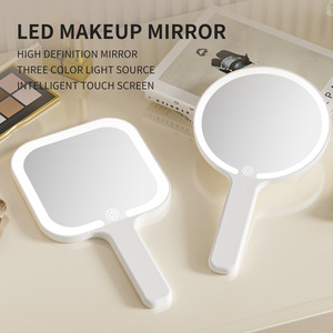 Espejo de Maquillaje LED Portátil Recargable con Pantalla Táctil y Luz de Relleno, Ideal para Dormitorios y Uso Cosmético, Éxito de Ventas Transfronterizo - Product Image 3