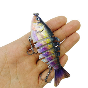 Haute qualité sept sections Luya Bionic leurres en plastique dur leurres faux leurres vente en gros articulé swimbait Wobblers Crankbait - Product Image 3