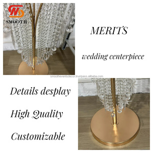 Support professionnel personnalisé en métal pour fleurs Perles de cristal Lisse SMOOT Support professionnel personnalisé pour fleurs en métal Accessoires de vente en gros - Product Image 2