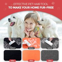 Rouleau auto-nettoyant réutilisable pour enlever les poils d'animaux - Rouleau anti-poils portable pour poils de chat et de chien - Outil de toilettage professionnel pour tapis et canapés