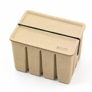 Boîtes de rangement à fentes biodégradables pour produits ménagers et vaisselle Utilisation écologique écologique - Product Image 1