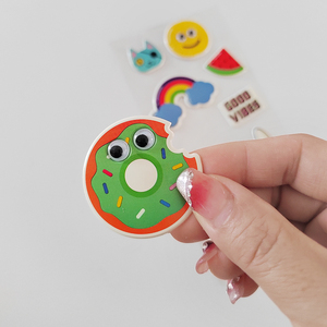 Produttore personalizzato cartone animato testo gonfio 3D adesivo adesivo decorativo per telefono - Product Image 5