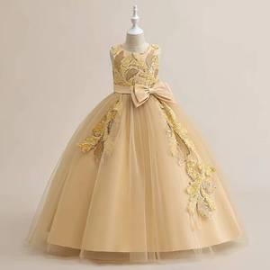 Robe de princesse élégante scintillante à sequins pour filles, longue, pour performance au piano, tenue de fête d'anniversaire pour enfants, costume de spectacle sur scène - Product Image 2
