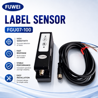 Sensor Kapasitif Label Transparan Kecepatan Tinggi FUWEI FGU07-100 Mesin Pelabelan Otomatis Fotoelektrik Digital yang Dapat Disesuaikan Secara Manual