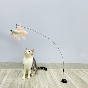 ของเล่นแมวแบบแท่งยาวทำจากเรซิ่นพร้อมจุกดูดแบบไบโอมิเมติก ตกแต่งด้วยใบแคทนิป ทนทานต่อการกัด เล่นได้แบบอินเทอร์แอคทีฟ - Product Image 6