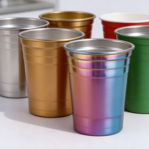 Tasses à bière en acier inoxydable anti-déversement de 12oz et 30oz avec paille et couvercle, couleurs rouge, noir, bleu, personnalisables, coffret cadeau - Product Image 1