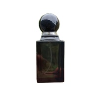 Bouteille d'atomiseur de parfum cosmétique à capuchon rond de luxe 50ml bouteille de pulvérisation d'arôme en verre cylindrique à vis de couleur changeante