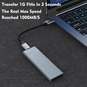 Carcasa de aluminio M2 NVME SSD, adaptador USB 3,1 Gen <span class=keywords><strong>2</strong></span> 10 Gbps a NVME PCIE M.<span class=keywords><strong>2</strong></span>, carcasa de unidad externa para Macbook SSD - Product Image 2