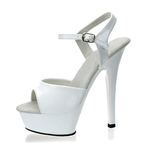 Zapatos de Tacón Alto de 15 cm para Pole Dance, Negros, Antideslizantes, para Pasarela, Desfile de Modelos, Sandalias de Plataforma para Club Nocturno y Striptease - Product Image 3