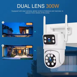 ICSEE 6MP Heim-HD-Sicherheits-CCTV-PTZ-Doppellinsenkamera mit Zwei-Wege-Kommunikation, Kabellose Vollfarb-Nachtsicht-Außen-WLAN-Kamera - Product Image 3