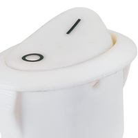 Interrupteur à bascule blanc Yuenfung 2P SPST ON-OFF 16A 250V en plastique, 200 000 cycles