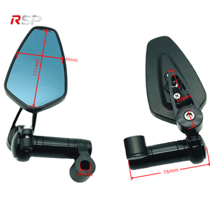 Nouveaux rétroviseurs <span class=keywords><strong>de</strong></span> moto pliables CNC, en alliage d'aluminium, verre bleu, grand angle, réglables, universels, <span class=keywords><strong>guidon</strong></span> <span class=keywords><strong>de</strong></span> 22 mm - Product Image 2