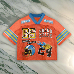 Custom Unisex Football Jersey <b>T</b>-<b>Shirt</b> Boxy Fit Oversized Sublimation Printed Breathable Mesh 100% <b>Polyester</b> Custom Logo Color - Product Image 1