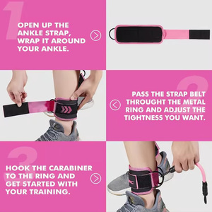 Bandes de résistance Leajoy 2024 TPE avec sangle de cheville et attache de cheville, élasticité extensible pour la <span class=keywords><strong>musculation</strong></span> - Product Image 3