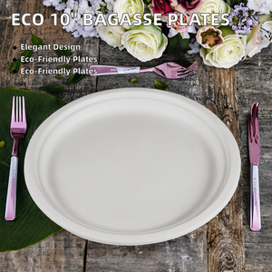 Ensemble de vaisselle jetable, assiettes en papier épaisses, imperméables, pour restaurant, fête, mariage, pique-nique, vente en gros - Product Image 2