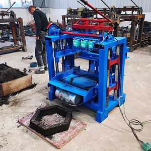 Máquina de fabricación de ladrillos pequeños hidráulica automática, enclavamiento, pavimentación de bloques de cemento, maquinaria de moldeo a la venta, Filipinas - Product Image 4