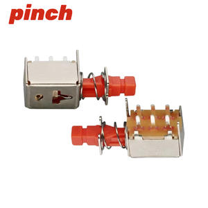 Interruptor de Tecla Directa A03 PS-22F03 de 6 Pines con Bloqueo Automático, Fuente de Alimentación Tipo Tecla de Piano, 3 Pines Desbloqueados, SPST Independiente, 24V DC - Product Image 3