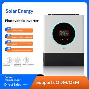 Inversor Híbrido <span class=keywords><strong>Solar</strong></span> Fotovoltaico DC/AC de 3K 4K 5K 6K 8K 11KW con BMS Integrado y MPPT - Product Image 2