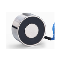Electroimán Circular Pequeño y Potente de CC 24V, Tipo Ventosa para Levantar Hierro, 12V Industrial P40/20P50/27 Personalizado