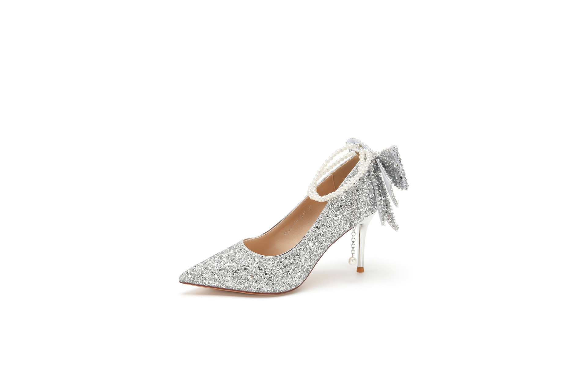 Argento / tacco 6,5 cm