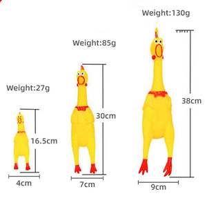 Vocal Pet <span class=keywords><strong>Toy</strong></span> lớn màu Vàng nhựa la hét gà tuyệt vọng chiến đấu mê hoặc gà đồ chơi - Product Image 2
