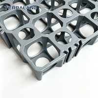 Grille de pavage perméable écologique pour drainage des eaux pluviales et aménagement paysager