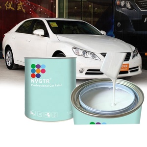Cat Pernis Mobil Akrilik High Gloss Pearl Metallic Diamond Crystal Snowflake Putih 1K - Product Image 1