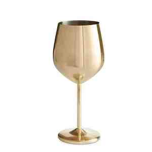 Verres à vin classiques en acier inoxydable en gros, ustensiles de bar à cocktails, ustensiles décoratifs de table pour fêtes, ustensiles de boisson pour mariage - Product Image 1