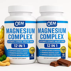 Cápsulas de Glicinato de Magnesio en Oferta, Suplemento de Magnesio Quelado de Alta Absorción para Dormir, Relajarse y Mejorar la Salud Muscular - Product Image 1