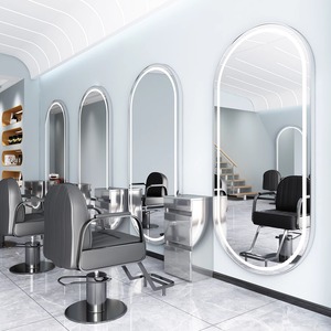 Miroir de salon de coiffure avec éclairage LED, style européen simple, mural, pour la coupe de cheveux - Product Image 5