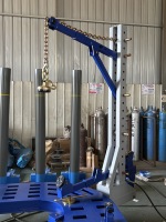 TRIHERO Machine de redressage de carrosserie à 4 tours, 10 tonnes, en acier au manganèse, pour réparation de collisions, hauteur de banc 50 cm, outil de redressage de châssis de voiture