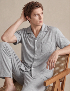 Vente Flash : Pyjama Homme en Fibre de Bambou Bio, Vêtement de Nuit en Coton Doux, Viscose de Bambou, Tenue Décontractée Ample - Product Image 2