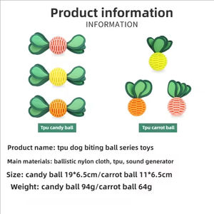 टीपू काटने के प्रतिरोधी कुत्ते गेंद खिलौना इंटरैक्टिव चीव खिलौना छोटे मध्यम कुत्तों के लिए - Product Image 4