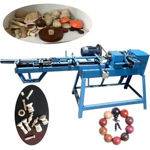 Mesin pembuat manik-manik kayu otomatis mesin pembuat bola bulat kayu