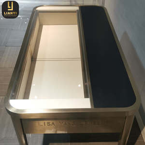 Table de négociation commerciale LIANYI, table d'exposition de bijoux sur mesure, comptoir d'exposition de sacs à main et de portefeuilles - Product Image 3