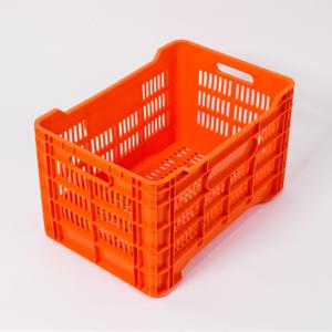 Agriculture Récolte Baksets Paniers De Fruits Conteneurs De Stockage Heavy Duty Empilable Ventilé Transport Mobile Totes Caisses En Plastique - Product Image 3