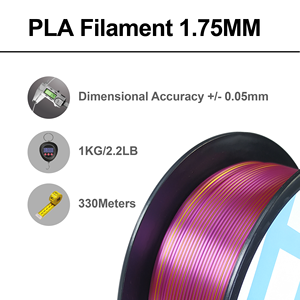 สวัสดี 3D ไส้พลาสติก PLA แบบสามสี รุ่น After Rain Have Rainbow เนื้อสัมผัสเนียนนุ่ม ผลิตภัณฑ์พลาสติก น้ำหนัก 1 กิโลกรัม ขนาดเส้น 1.75 มม. สีสามสี - Product Image 3