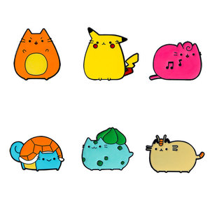 Badge Métallique Anime Pokémon <span class=keywords><strong>Pikachu</strong></span> Bulbasaur Charmander Mignon Broche Décoration Sac à Dos - Product Image 5