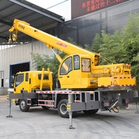Grue mobile hydraulique à flèche droite de 6 à 16 tonnes, flèche de levage de 27 m, haute efficacité, certifiée ISO CE, boîte de vitesses CAMC
