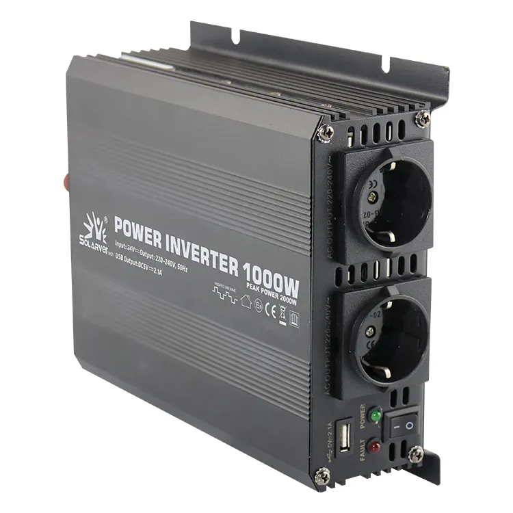 고품질 자동차 전원 인버터 1000W DC 12V 24V 48V AC 110V 220V 수정 사인파 인버터