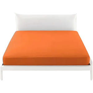 BIANCALUNA - ผ้าปูที่นอน 1P สีส้มลายเส้น - Product Image 1