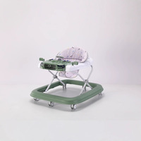 Marche-bébé 3 en 1 avec musique, lumières, hauteur réglable, marche-bébé multifonctionnel