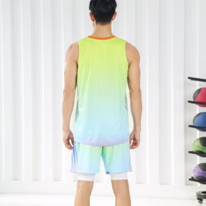 Expédition rapide, maillot de basket-ball personnalisé réversible unisexe à manches courtes, sublimé, séchage rapide, respirant - Product Image 2