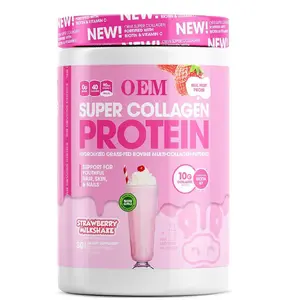 OEM/ODM poudre de protéine peptidique de collagène bovin hydrolysé à très haute teneur nourri à l'herbe pour soutenir la santé intestinale