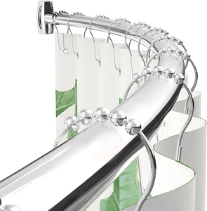 Tringles à rideaux <span class=keywords><strong>de</strong></span> <span class=keywords><strong>douche</strong></span> incurvées en acier inoxydable <span class=keywords><strong>de</strong></span> haute qualité pôles <span class=keywords><strong>de</strong></span> rideaux <span class=keywords><strong>de</strong></span> <span class=keywords><strong>baignoire</strong></span> réglables antirouille - Product Image 1