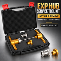 Kit d'outils d'extraction et de montage de roulements EXP pour moyeux de vélo en alliage, outil de réparation de moyeux Star Ratchet pour moyeux suisses