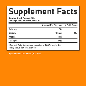 Hydrolyzed Collagen Powder 16 OZ 454g Hair Skin Nail Joint Support Dietary Supplement - Product Image 2