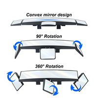 Rétroviseur de Voiture Multifonction Pliable avec Vaste Champ de Vision, Quadruple Pliage, Pivotant et Réglable pour Bébé à l'Intérieur