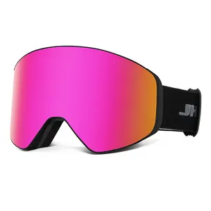 Ski Goggles OEM Custom logo atacado protetor Anti-Fog Magnético lente removível Snowboard Óculos Snow Goggles para homens mulheres